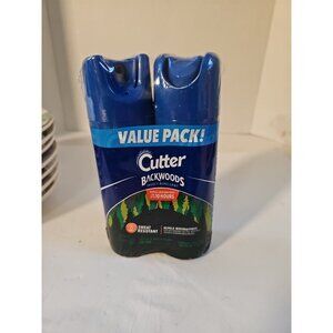 NEW Cutter Backwoods Insect Repellent Twin Pack 2-6 Oz Cans